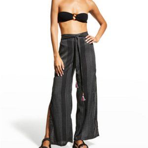 Trina Turk Verona Slit-Leg Cover Up Pants